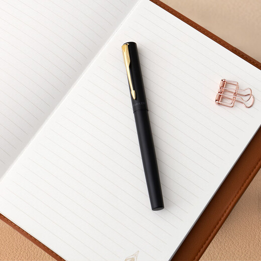 派克钢笔高端文创礼盒学生套装商务送礼定制刻字生日礼品文具签字墨水笔国潮马到功成升学上岸礼物 威雅黑金夹墨水笔+马到功成礼盒