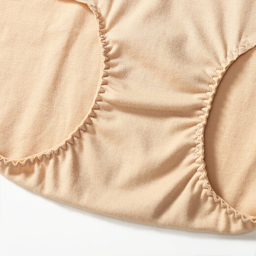 Shuya underwear women's summer cotton seamless breathable boxer briefs thin color high waist belly boxer briefs 7900 black XL