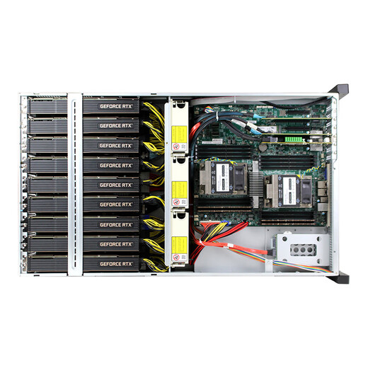 Daozhi Dual-Channel Xeon 8-Karte 5090/4090 Deep-Learning-Server-Workstation DeepSeeK Acht-Kanal-GPU-Server Modell für künstliche Intelligenz Trainingshost Dual-Channel 4316丨2T SSD 256G Speicher + H100 80 GB angepasstes Modell*8