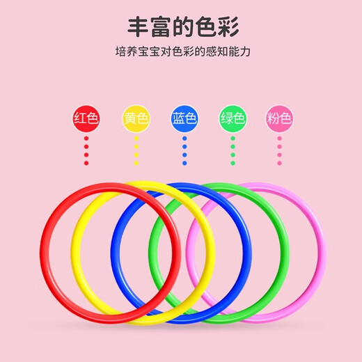 夜市摆摊套圈圈玩具地摊套圈环塑料圈儿童套圈小孩奖品礼物货源 塑料圈-内径15厘米-1个（散装）