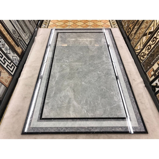 
Three-aquatic tiger floor tiles 15 cm wave line living room wave guide line floor ceramic tile lines decorative skirting board 150x80 150x800 microcrystalline waveguide 15863 angleless