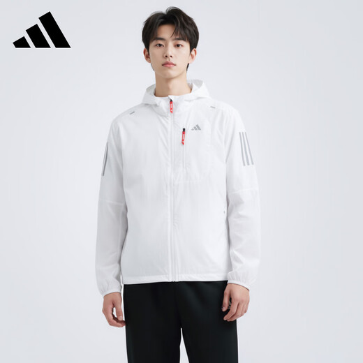 Adidas (adidas) men's running series RN DWR JKT M jacket KB9127 white M