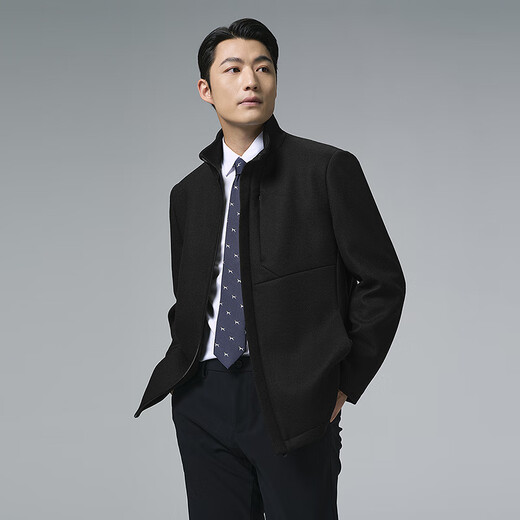 Lilang woolen coat men's stand collar winter woolen coat sheep wool coat business men's woolen coat