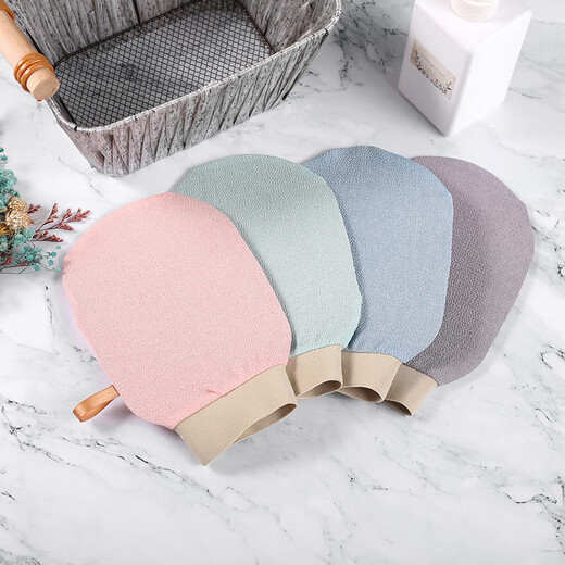 Maodong recommends bathing gloves, a powerful decontamination tool, double-sided bath towels for men and women, thickened bath towels, 1 bath towel (random color)