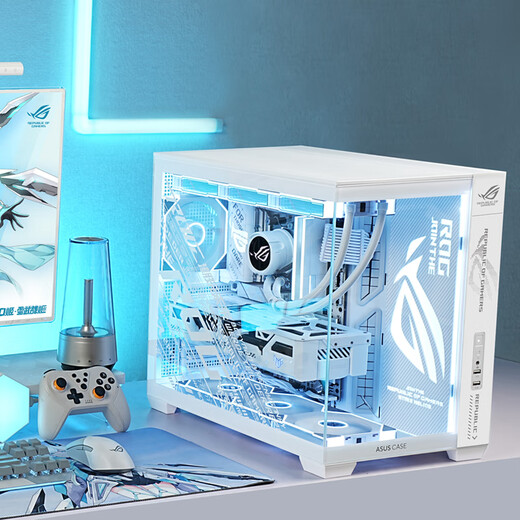 ASUS (ASUS) ASUS ROG family bucket AMD Ryzen R7 9800X3D barebone game console 7800X3D ASUS complete machine Fubuki Hime sea view room assembly computer 7800X3D barebone + 32G丨Configuration three