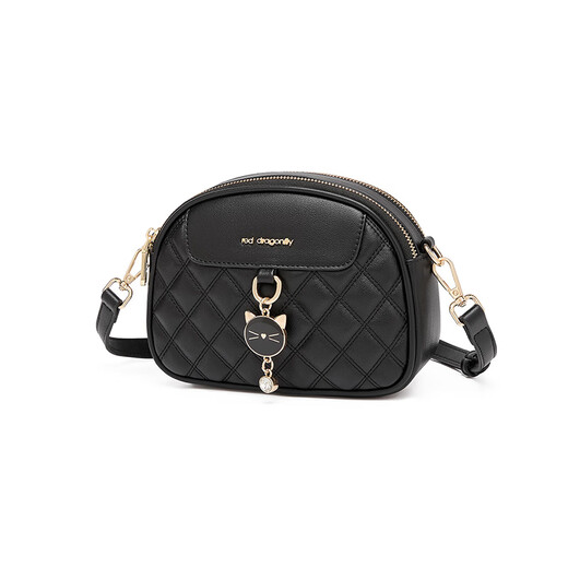 Rote Libellefly-Tasche Frauenbeutel 2025 Neues leichte Luxus-Luxus-Kuhlatten-One-Shoulder-Crossbody-Handtasche Geschenk für die Geburtstagsgeschenk der Freundin Mama