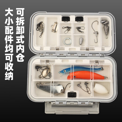 Jinglang Luya Box Storage Box 19.5cm Multifunctional Fishing Accessories Box Fishhook Bait Small Parts Tools Fishing Gear Box