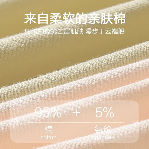 Women's pure cotton simple plain underwear can also be worn by older children 2025 new women's underwear breathable and comfortable 1 pack (random color) one size fits all