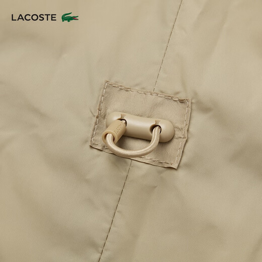 LACOSTE French Crocodile Women's 25 Autumn New Diamond Quilted Hooded Cotton Jacket | BF2493 02S/Milk Coffee S 36