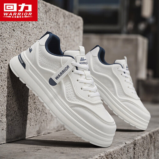 Warrior men's shoes white shoes thick sole casual sports shoes men's sneakers 2938 meters / blue 42