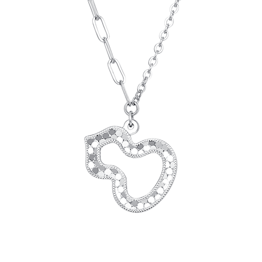 Jinzhifu Gourd Platinum Necklace Pendant Female Fish Scale PT950 Platinum Copper Coin Pendant for Girlfriend and Wife as Mid-Autumn Festival Gift, About 4.15 Grams (More Refund, Less Replenishment)