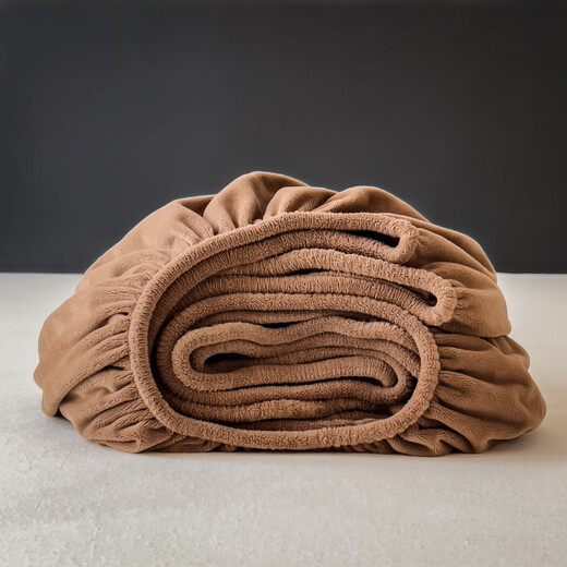 Mercury Series Home Textiles 2025 New Baby Velvet Fitted Sheet 230g Fully Matte and No Static Electricity Milk +25cm Single Sheet 200cm*220cm