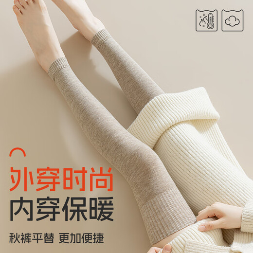 MiiOW Knee Protectors Women's Joint Warmth Autumn and Winter Anti-Slip Extra Long Thigh Over Knee Socks Leg Guards Knee Guard Stockings Covers Milky White - Pack 50CM Regular Style 1 Pair