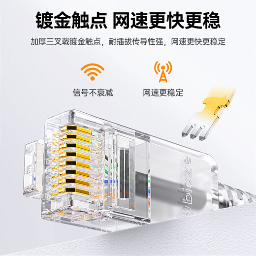 Biaz Netzwerkkabel der Kategorie 6e, dünner Draht, CAT6A, reiner Kupfer-Kurzdraht, 0,15 m/15 cm, weiß, 10G-fertiger Kabel-Netzwerk-Jumper