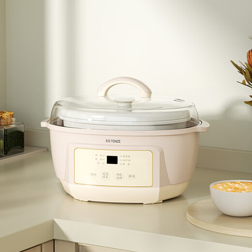 Tianji (TONZE) electric stew pot, water-proof stew pot, bird's nest stew pot, household soup pot, electric multi-functional baby porridge artifact, baby food supplement pot, 1.8 liters, one pot and one bladder 1.8L