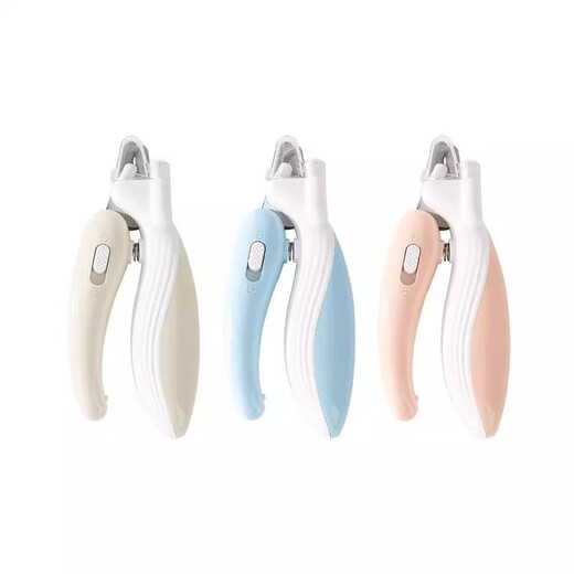 Suitable for beginners, special nail clippers for cats and dogs. Novice cat nail clippers with light to illuminate the blood line to prevent cutting. Cat nail clippers. Qianka-Little Whale comes with LED blood line light.