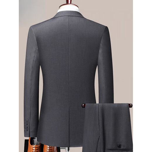 丨Lilang丨2025 Autumn and Winter New Men's Suit Suit Business Casual Professional Wear Formal Tailored Jacket Suit Men GDB/603 Black Suit Suit M 170 105-120Jin Jin equals 0.5 kg