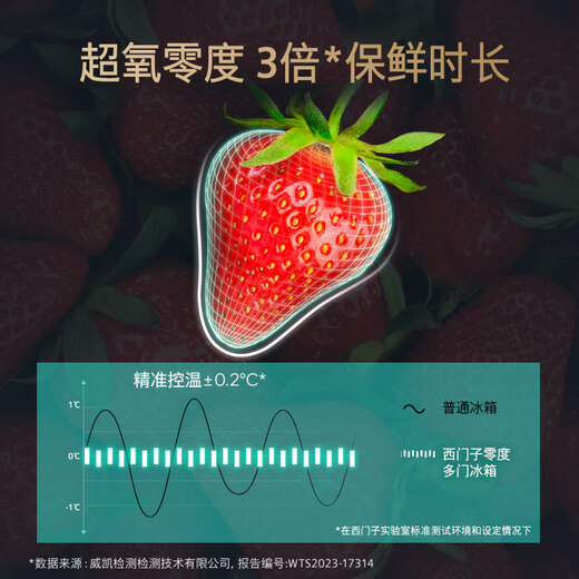 SIEMENS Unbounded Pro529L French-style multi-door refrigerator, vacuum zero-degree fresh storage, dual systems and dual cycles, intelligent eNose super oxygen freshness lock KF82AA349C, national subsidy