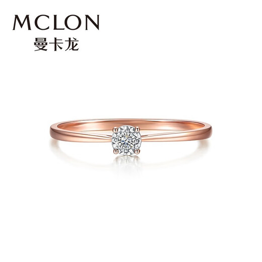 Mancaron 18K gold diamond ring women’s rose gold Everlasting ring birthday gift for girlfriend