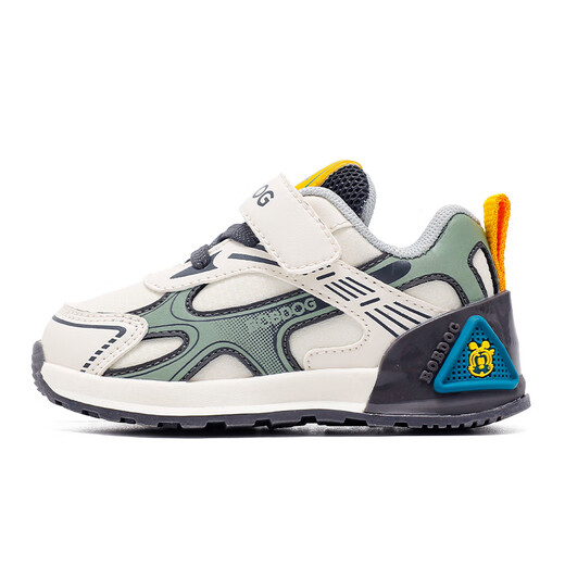 Babudou Children's Shoes Boys Comfortable Lightweight Toddler Shoes Autumn Casual Versatile Baby Shoes 101353149m/Lead Gray 25