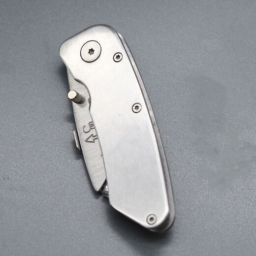 Lianeng hook knife cable peeling stainless steel utility knife heavy-duty thickened all-steel knife holder industrial hook knife sheep horn blade all-steel knife holder