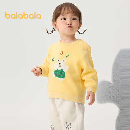 Balabala children's clothing children's sweaters baby sweaters boys and girls inner wear 2025 winter cartoon 209425103206