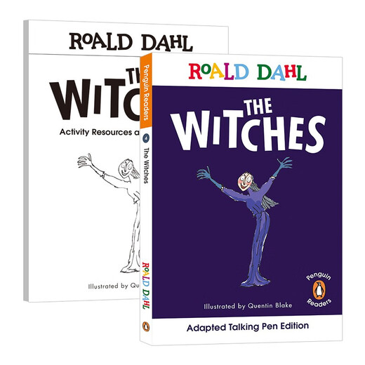 点读版 罗尔德达尔英文原版Level 4-The Witches女巫（绘本+练习册）进口原版分级阅读绘本 蓝思值590L