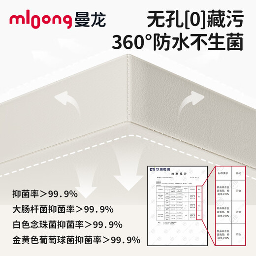 Manlong bedside anti-fall floor mat thickened crawling mat baby home baby crawling mat - cheese color 160*50*4cm