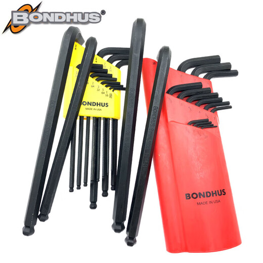 BONDHUS metric imperial ball head hexagon wrench 10946 10992 10999 10995 Flat head 12137 Imperial 13-pack 0.05-3/8
