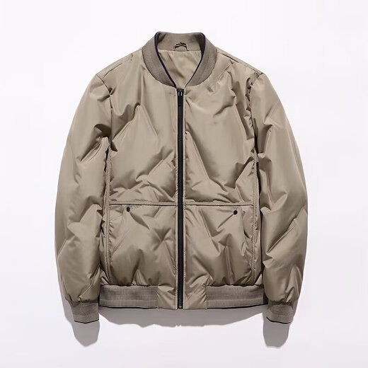 Baseball collar cotton jacket for men in autumn and winter, trendy brand thickened warm jacket for middle-aged and elderly dads, cotton jacket for men TL-2211 Khaki 2XL