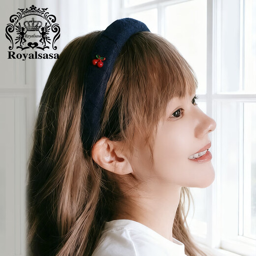 Royal sasa royal salsa small cherry headband wide-brimmed pressed hair headband hairpin daily outing makeup versatile hair accessories headdress for women