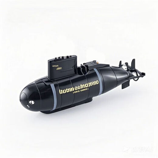 其他家迷你遥控潜水艇快艇核潜艇鱼缸水缸充电电动戏水儿童仿真玩具 【6.0升级版】六通道上浮下潜【黑色潜艇】