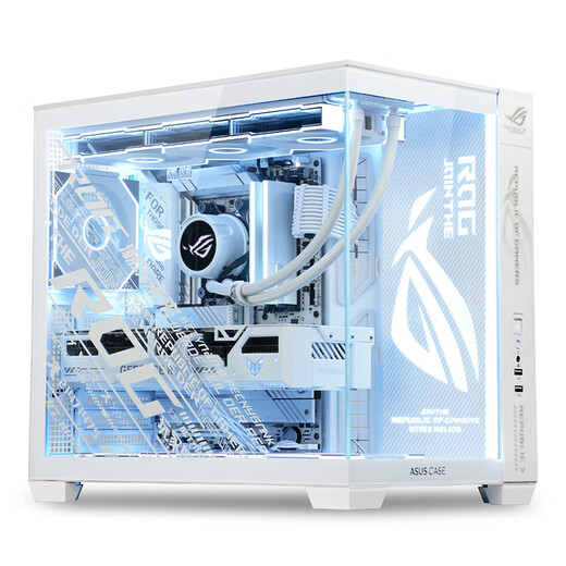 ASUS (ASUS) ASUS ROG family bucket AMD Ryzen R7 9800X3D barebone game console 7800X3D ASUS complete machine Fubuki Hime sea view room assembly computer 7800X3D barebone + 32G丨Configuration three