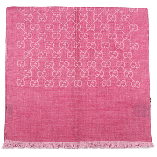 Gucci (GUCCI) scarf double GG woven pattern double-sided men's and women's scarf tassel shawl wool scarf birthday gift rose red 165904 3G646 5872