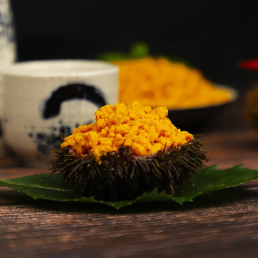 Xiaopingdao canned sea urchin 100g Dalian specialty ready-to-eat sea urchin sauce original sea urchin yellow mixed rice seafood sashimi New Year gift box gift box 100g*6 cans