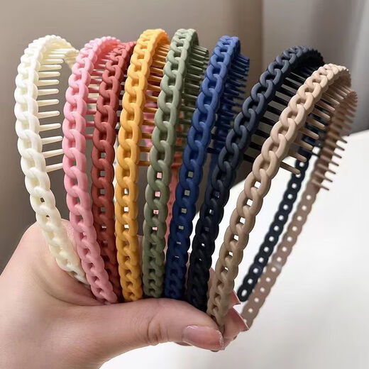 Diadema especial antideslizante para lavado de cara, Summer Women's 2025 Nuevo cabello de alta gama Banda para el cabello Broken Card Tarjeta Matte Matte