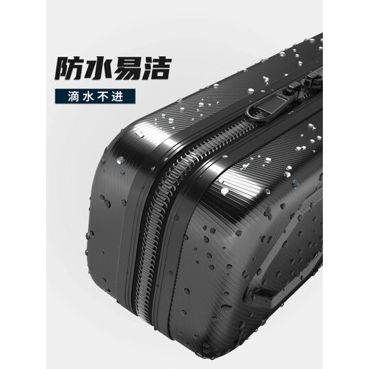 Love Fisherman's new hard-shell fishing rod bag waterproof rod bag multi-functional rod box fishing gear bag rod bag umbrella bag integrated fishing storage bag black extra large size - 126X18CM ABS reinforced