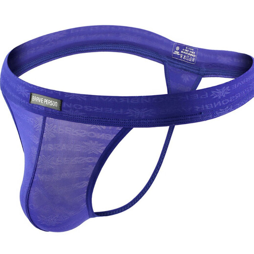 Men's underwear classic bag new thong mesh lace sexy men's thong t-pants buttocks naked feeling T-top red S