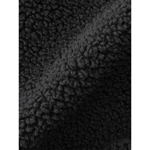 无印良品（MUJI）OBP再生抓绒 斜挎包 包包女包 新品 EF20CC5A 炭灰色