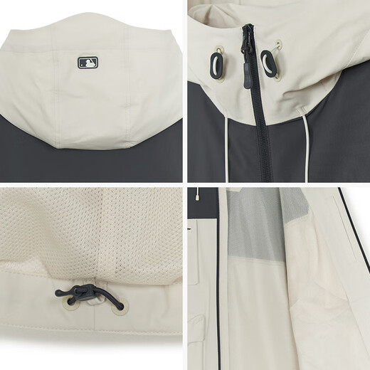 MLB windbreaker jacket for women and men with small LOGO outdoor wind and water repellent 25 autumn and winter new style 3AWJB0554-43CRD-L