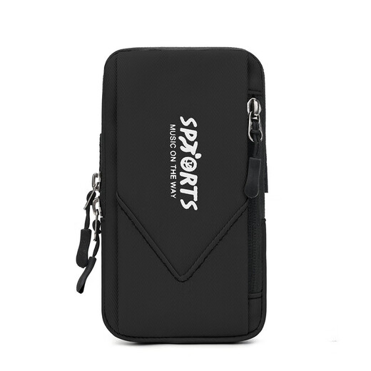 Outdoor sports playing arm bag, lightweight and simple, men's and women's running mobile phone storage bag, portable coin bag when going out, navy blue