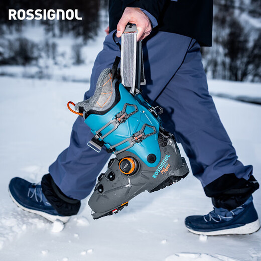 ROSSIGNOL Jinji 25/26 nouvelles chaussures de ski double planche homme ALLTRACK toutes régions BOA raquettes à tenue rapide gris acier/bleu pétrole (dureté 110) 42/42,5