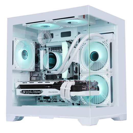 ASUS AMD Ryzen R7 5700X 9500F RTX5060 9060XT graphics card sea view room computer Delta mobile tile e-sports game console DIY desktop assembly machine R5 9600X丨RX9060XT 16G