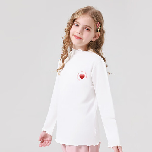 Yiershuang girls' long-sleeved shirts for spring and autumn, middle-aged and older children's fungus, fashionable and versatile basic bottoming shirts, children's long-sleeved T-shirts