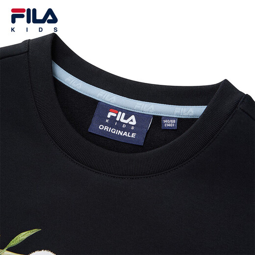 FILA antibacterial function FILA children's sweatshirts 2025 winter fleece tops for boys and girls