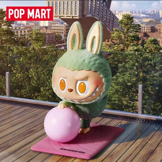POP MART genuine in stock LABUBU lazy yoga series hand-made cute ornaments blind box gift 1 random blind box - lazy yoga series