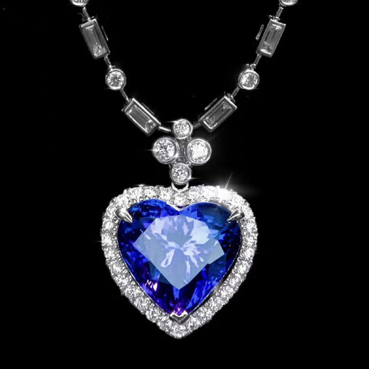 Wanke natural 5A grade tanzanite ring pendant earrings BD grade spot gemstone diamond inlaid with tanzanite