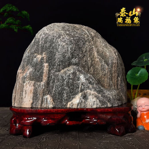 
Authentic Taishan Stone Candang Indoor and Outdoor Taishan Office Backing Rocks and Repairing the Corner Bluestone Natural Raw Stone Ornament Transparent Family Portrait-15863