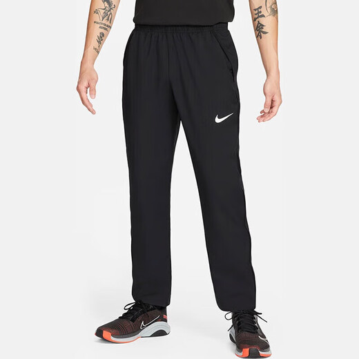 耐克（NIKE）男运动裤春秋直筒梭织休闲裤时尚百搭DM6627-010黑2XL