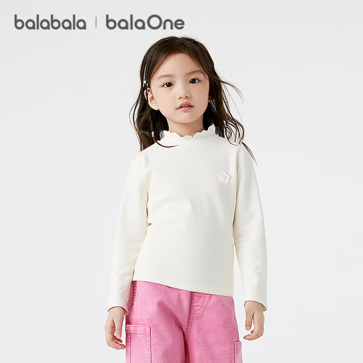 Bala BalaOne children's clothing girls long-sleeved T-shirt children's 2025 winter bottoming shirt fever and antibacterial 208425100001